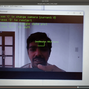 Estimation of the heartrate using face video - An innovative attempt.