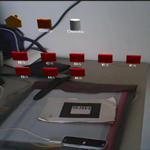 An AR based system with Gesture interface to access remote file systems.