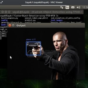 Real-time weapon detection using TFOD API & TensorRT