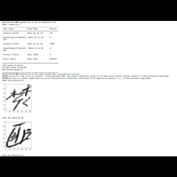 Chinese OCR based on CNN and CRNN