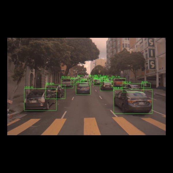 autonomous vehicle object detection / oneAPI