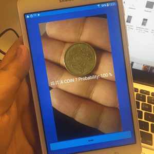 Coin-or-Not:  Xamarin mobile app sample using real time image classification with TensorFlow for Android