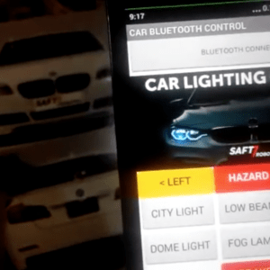 CAR SCALE MODEL LIGHTING BLUETOOTH CONTROL