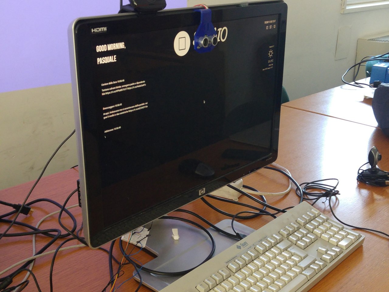 eMirror: AI Powered Smart Mirror Circuit Diagram