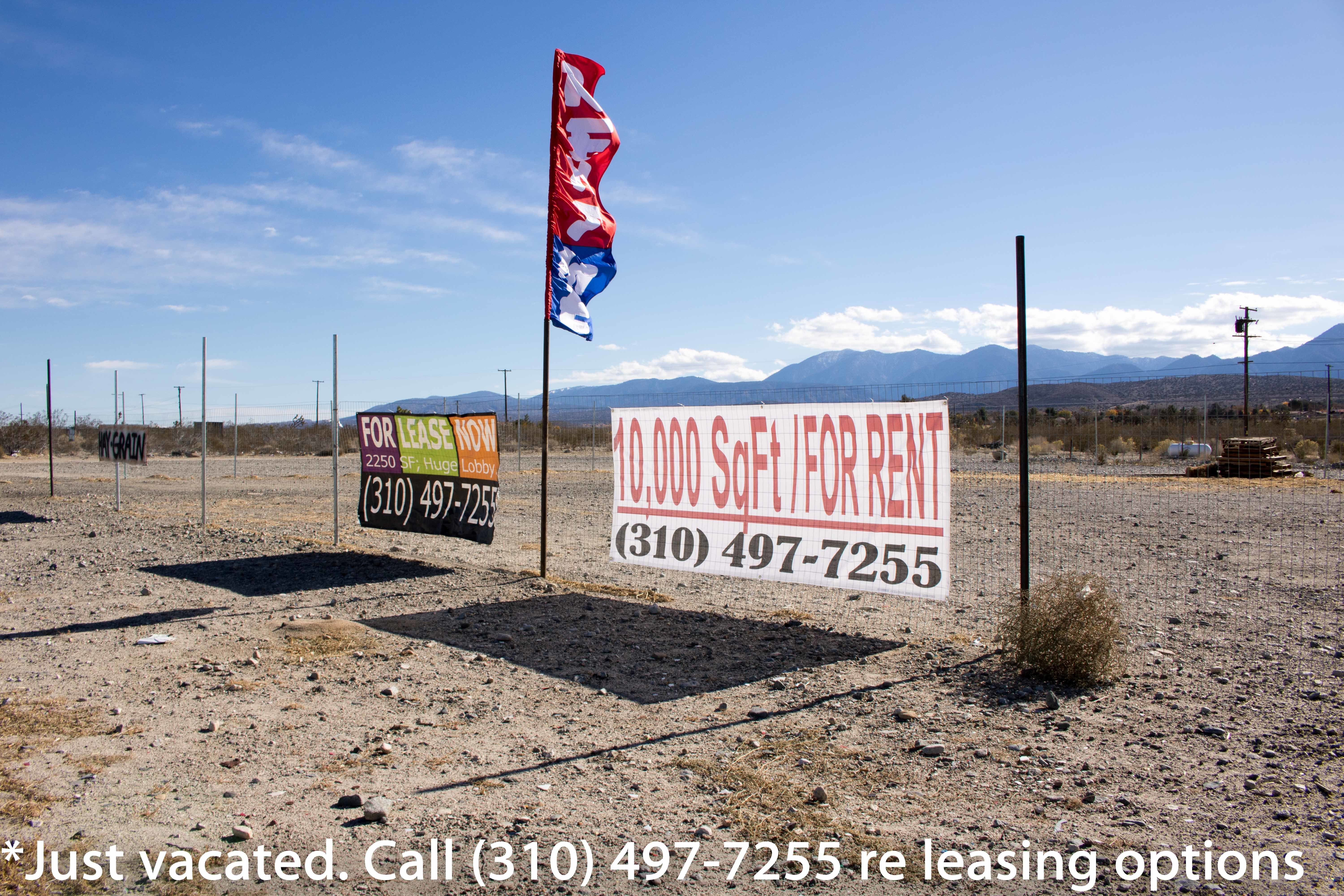HWY 138 ADJACENT - LAND + SHOPPING CENTER (UP TO GRADED LAND + 70 MARKED PAVED PARKING SPACES); Storage/Basecamp/Filming/storage. Tons parking/fenced area. HWY 138 ADJACENT - LAND + SHOPPING CENTER (UP TO GRADED LAND + 70 MARKED PAVED PARKING SPACES); Storage/Basecamp/Filming/storage. Tons parking/fenced area.
