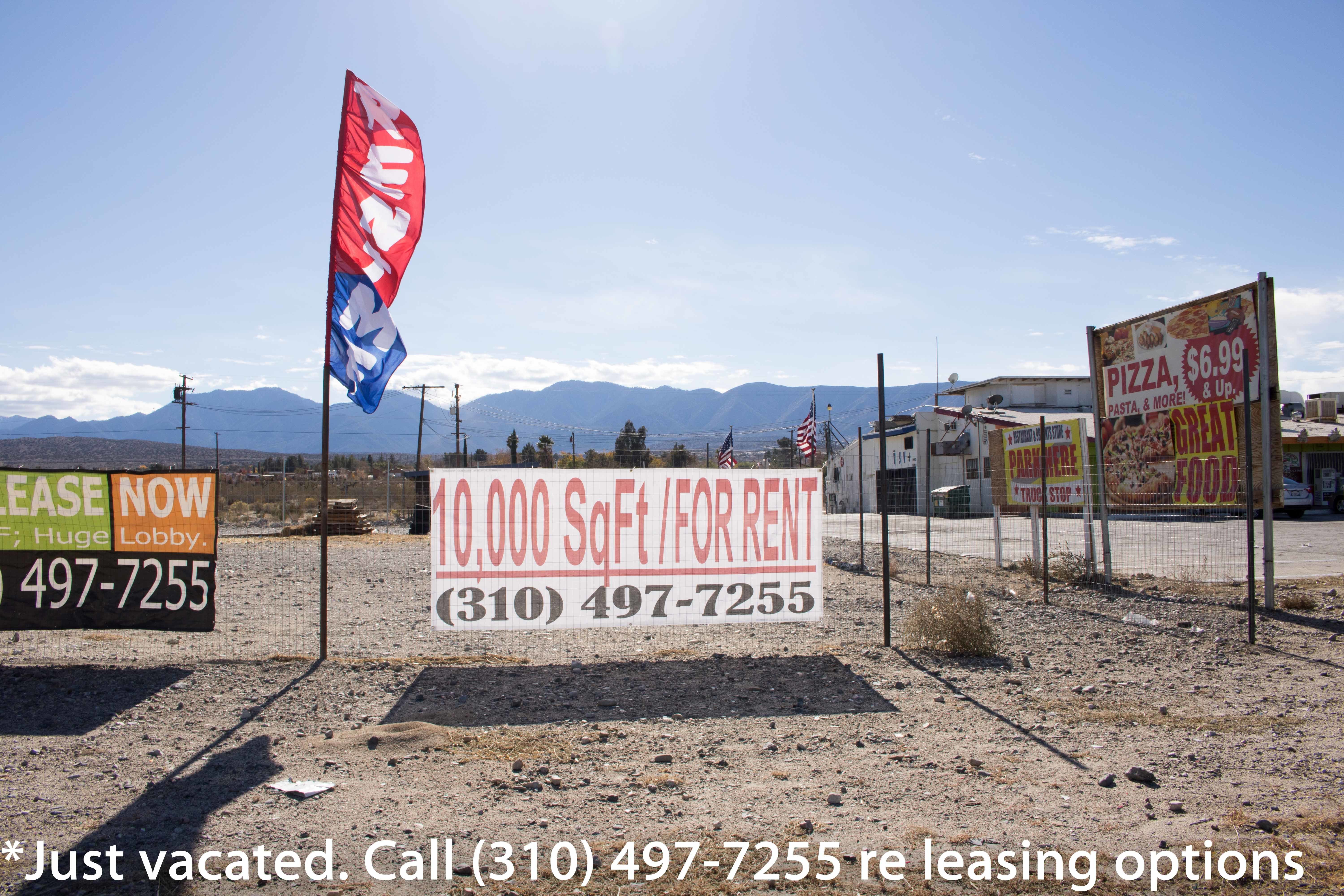 HWY 138 ADJACENT - LAND + SHOPPING CENTER (UP TO GRADED LAND + 70 MARKED PAVED PARKING SPACES); Storage/Basecamp/Filming/storage. Tons parking/fenced area. HWY 138 ADJACENT - LAND + SHOPPING CENTER (UP TO GRADED LAND + 70 MARKED PAVED PARKING SPACES); Storage/Basecamp/Filming/storage. Tons parking/fenced area.